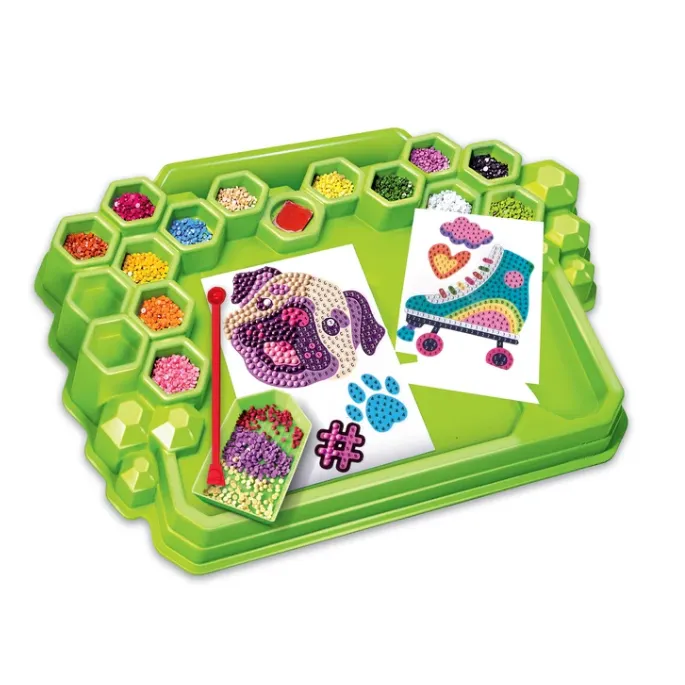 Laboratorium Ozdób z kolorowymi kamykami i naklejkami 3D dla młodych artystów