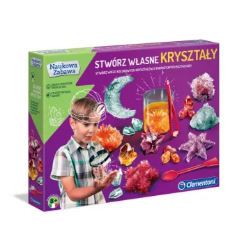 Zestaw laboratorium Clementoni do tworzenia własnych kryształów dla dzieci 8+