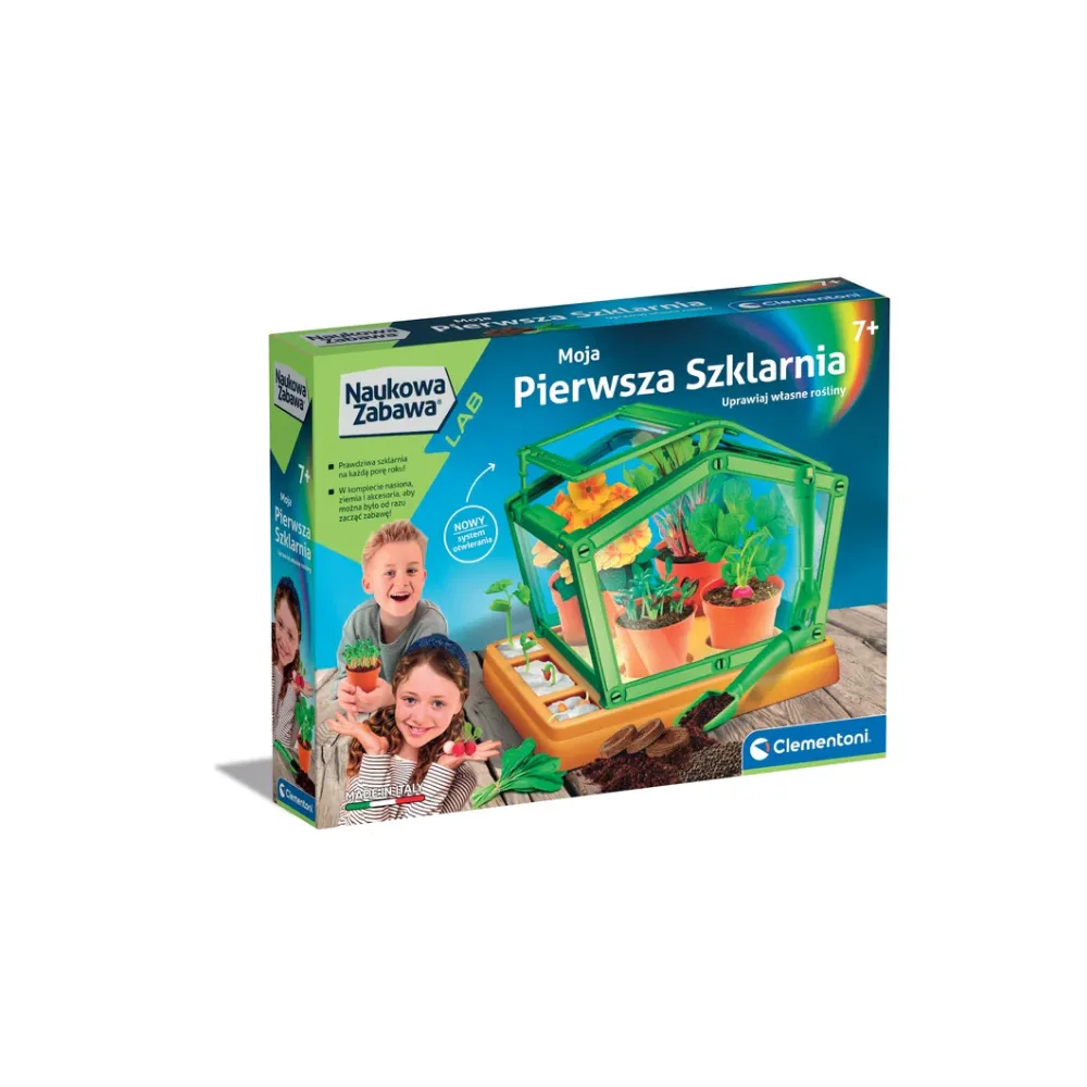 Edukacyjna szklarnia do nauki botaniki dla dzieci Clementoni