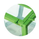 Fragment zestawu do uprawy roślin z torfem i nasionami