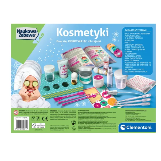 Tworzenie domowych kosmetyków z zestawem naukowym Clementoni 50891