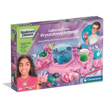 Laboratorium kryształowych ozdób do tworzenia biżuterii i eksperymentów dla dzieci