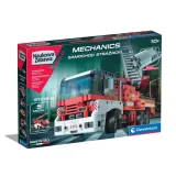 Zestaw klocków do budowy samochodu strażackiego z silnikiem elektrycznym