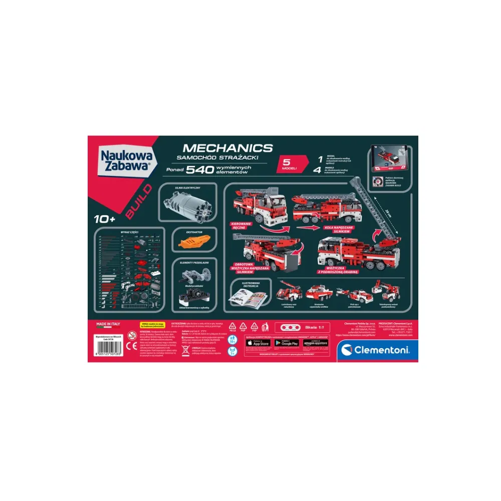 Laboratorium Mechaniki Clementoni 50728 – kreatywne klocki dla dzieci