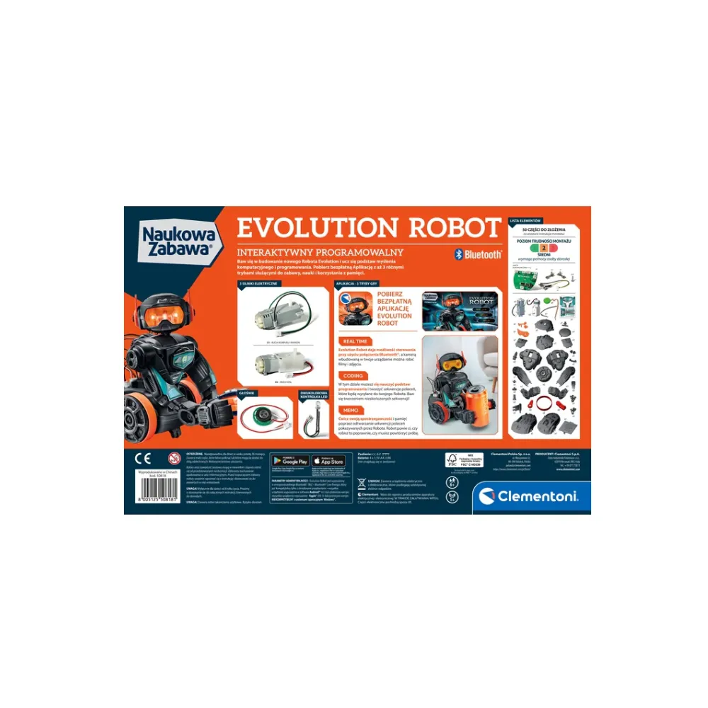 Polskojęzyczny zestaw naukowy do nauki robotyki z silnikiem elektrycznym