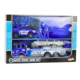 kompletny zestaw policjanta dla dzieci z kaskiem i efektownym opakowaniem