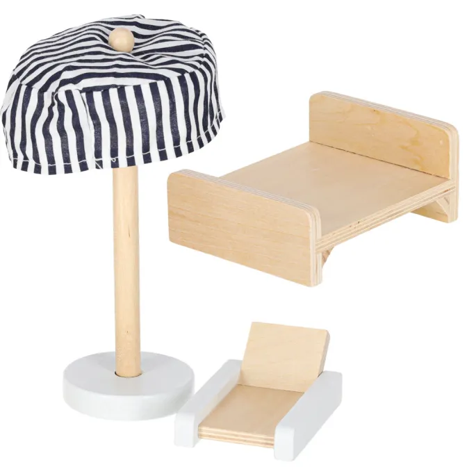 Pięknie wykończony drewniany domek dla lalek o wysokości 78 cm