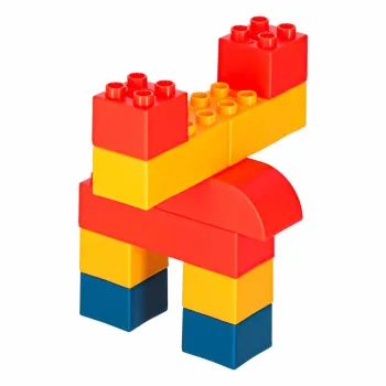 klocki edukacyjne z kompletami śrubek i śrubokrętem dziecięcym