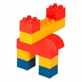 klocki edukacyjne z kompletami śrubek i śrubokrętem dziecięcym