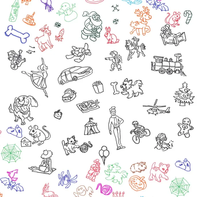 Zestaw do kreatywnego rysowania z podajnikiem papieru A4