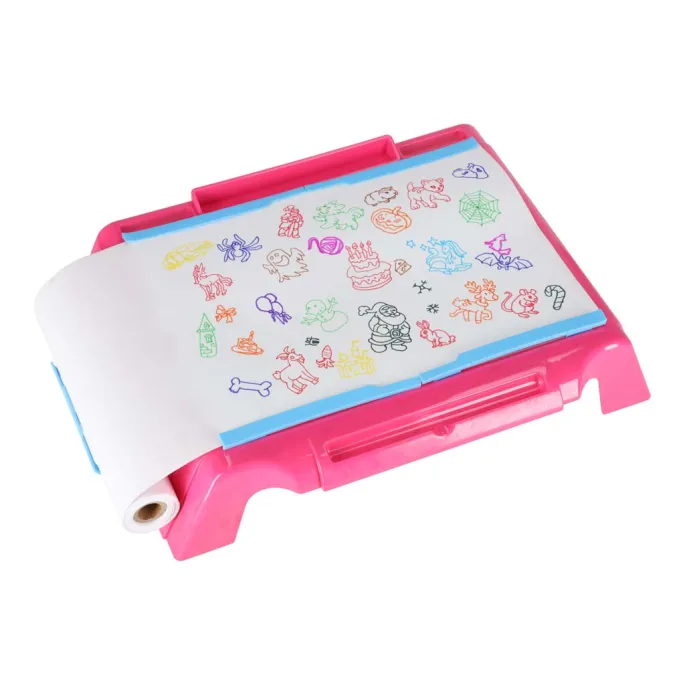 Dziecięcy projektor do rysowania ze 72 wzorami i kolorowymi kredkami