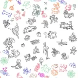 Akcesoria do rysowania dla dzieci – stolik, mazaki, kredki, papier