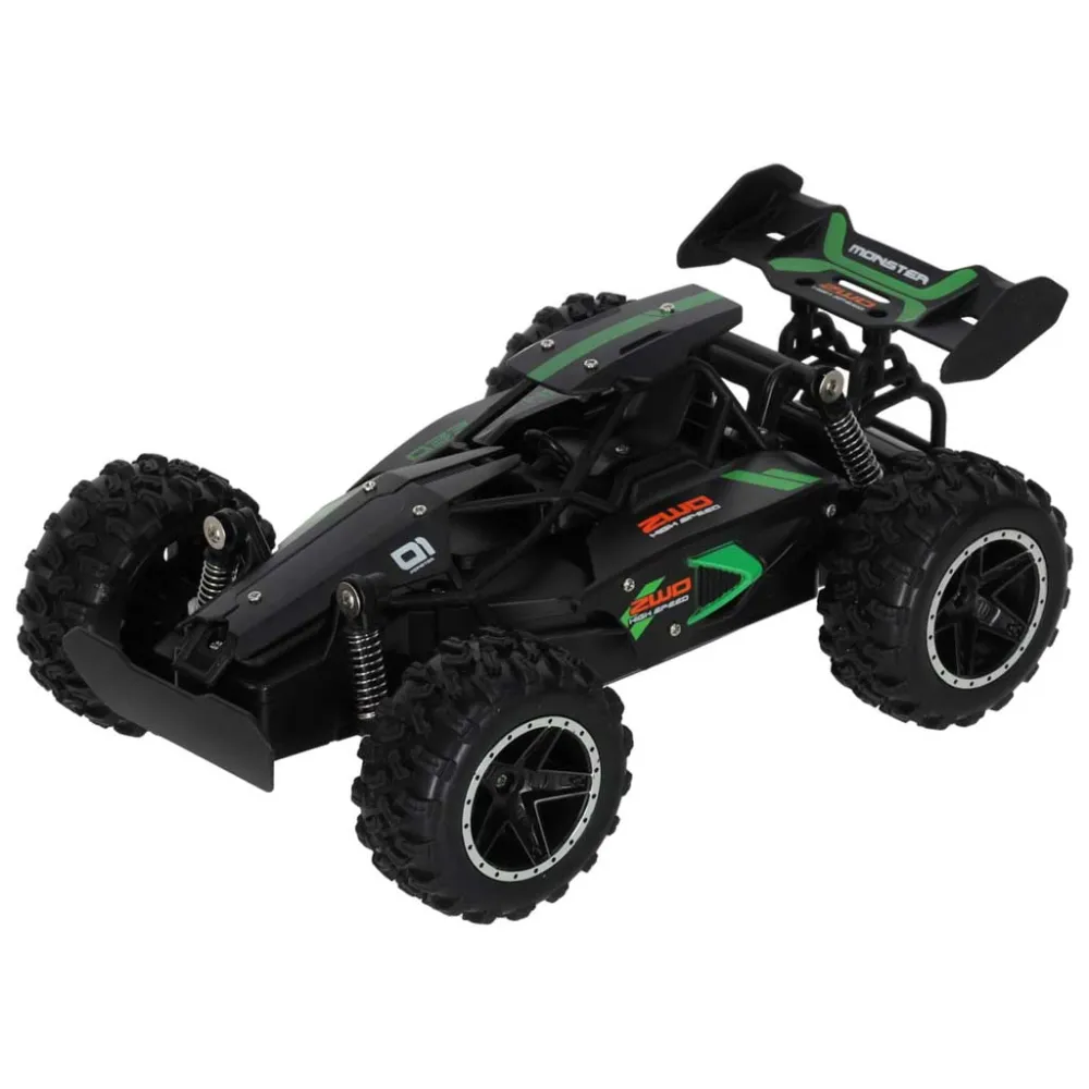 Auto RC High Speed Stunt z dużymi kołami i kolorowymi akcentami na boku