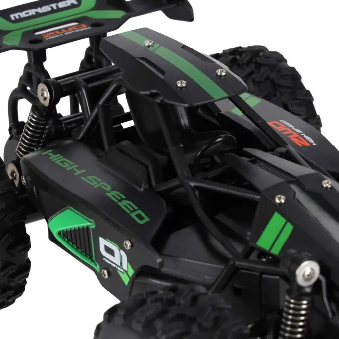 Sterowany samochód wyczynowy High Speed Stunt podczas pokonywania przeszkód