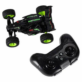 Prezentacja samochodu terenowego RC i kontrolera w komplecie