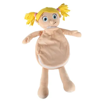 Maskotka edukacyjna dziewczynka z rozpinanym brzuchem i narządami