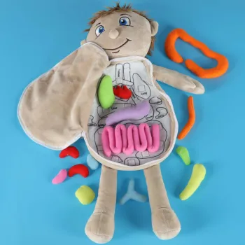 Wielokolorowa lalka edukacyjna do rozwijania pasji naukowych