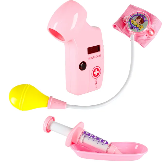 Fartuch i czapka lekarska w zestawie medycznym dla dzieci