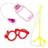 Dziecięcy stetoskop dźwiękowy i świecący, część zestawu lekarza