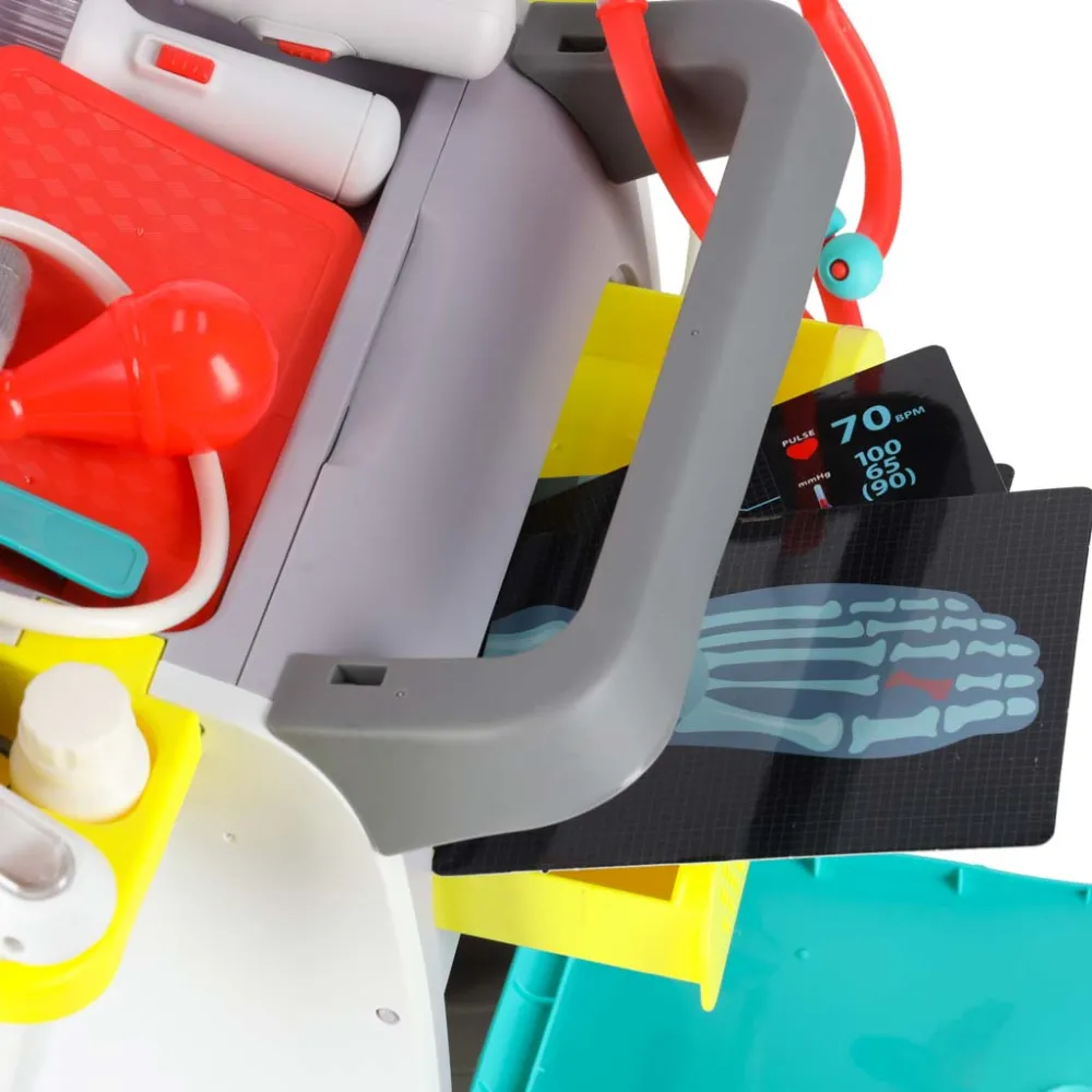 mobilny zestaw medyczny na kółkach do kreatywnej zabawy