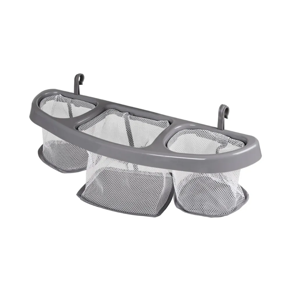 Kojec dla dziecka z pluszakami oraz daszkiem chroniącym przed owadami