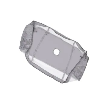 Mobilne łóżeczko dziecięce w szarych i białych kolorach do podróży