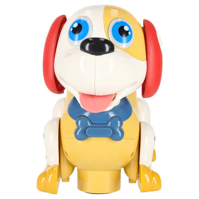 Dziecko bawiące się interaktywnym pieskiem edukacyjnym