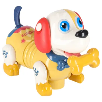 Pies robot prezentujący efekt świetlny podczas zabawy