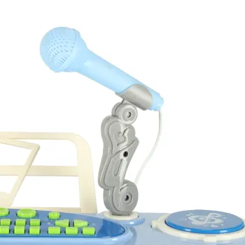 Instrument edukacyjny dla dzieci z 37 klawiszami, mikrofonem i bębnami