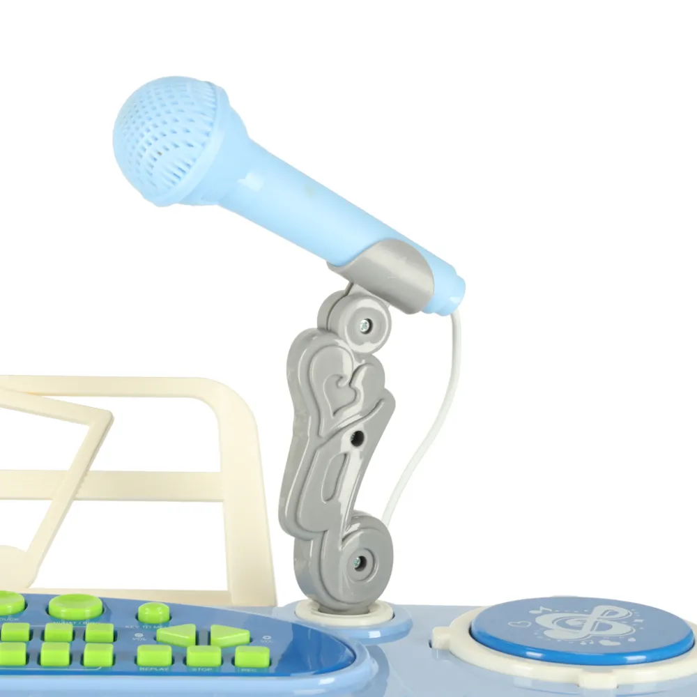 Instrument edukacyjny dla dzieci z 37 klawiszami, mikrofonem i bębnami