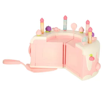 Tort z rzepami i dekoracjami na dziecięcą imprezę urodzinową