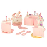 Zestaw urodzinowy z talerzykami, świeczkami i ozdobami