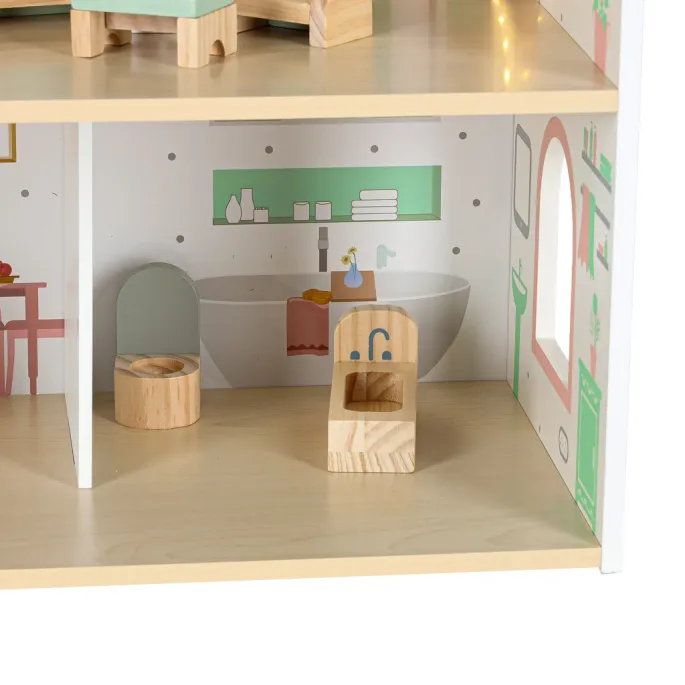 Domek dla lalek LED LULILO Peonio - zabawka edukacyjna dla dzieci 3+