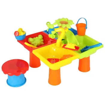 Bezpieczny i trwały stolik dla dzieci z możliwością rozbudowy zabawy