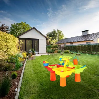 Stolik z piaskownicą stymulujący rozwój motoryki i kreatywność