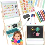 Dwustronna tablica edukacyjna LULILO Kredo z akcesoriami do nauki i zabawy
