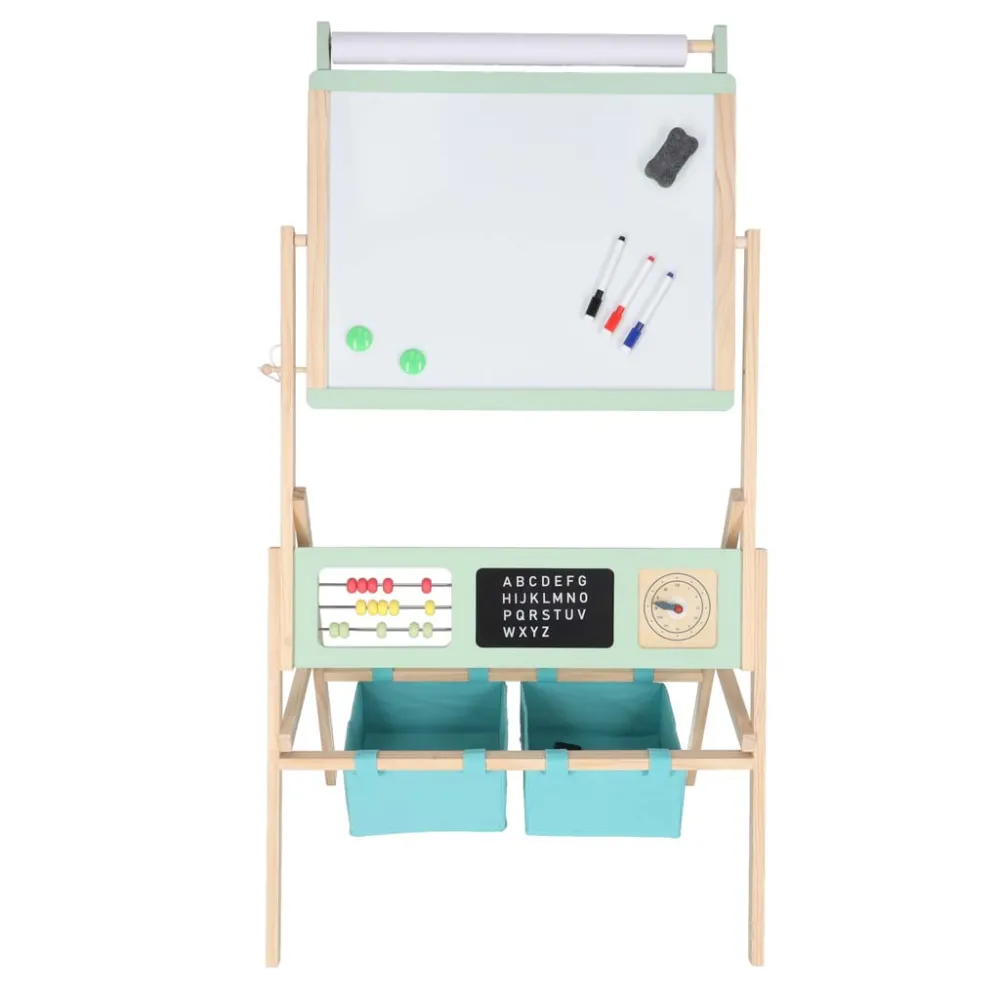 Kolorowe magnesy i kredy do rysowania oraz nauki alfabetu przy tablicy