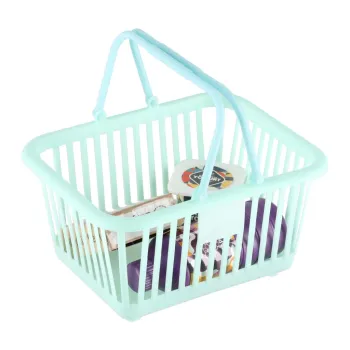 Kolorowy market z MDF z realistyczną kasą fiskalną dla malucha