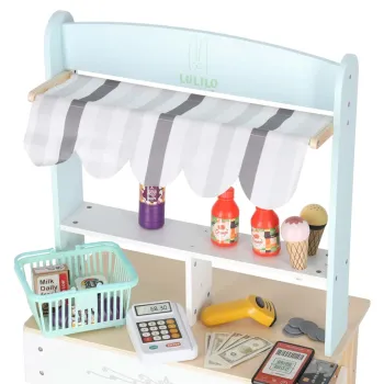 Dziecięcy supermarket z efektami świetlnymi i dźwiękowymi