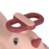 Różowy jeździk dziecięcy LED z efektem świetlnym na przednich kołach