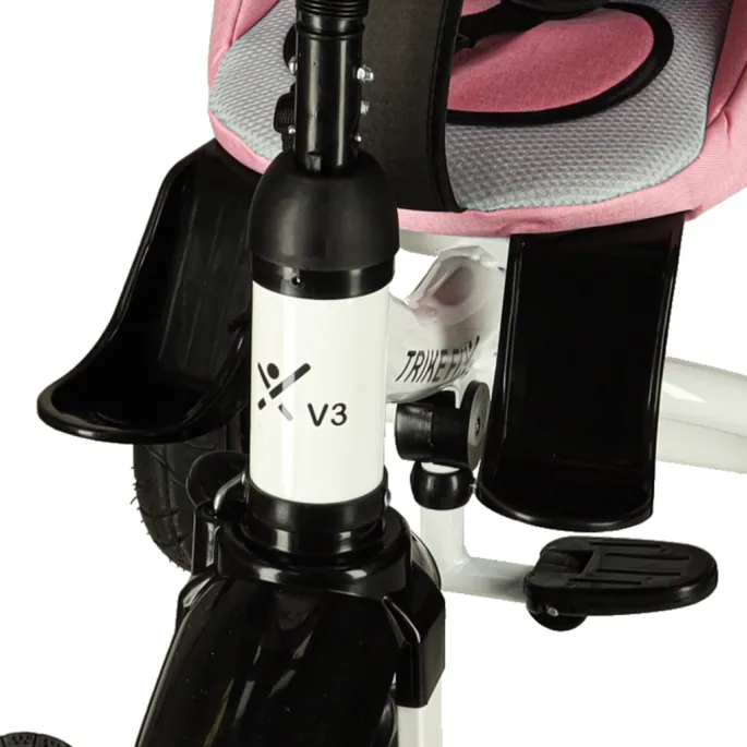 Praktyczny trójkołowy rowerek 3w1 różowy, idealny na prezent dla dziecka