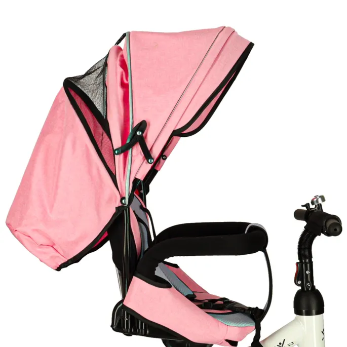 Trike Fix V3 trójkołowy rowerek dziecięcy z wygodnym siedziskiem oraz rączką dla rodzica