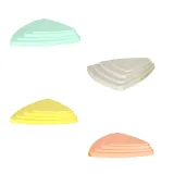 Zbliżenie na strukturę pastelowych kamieni sensorycznych dla dzieci