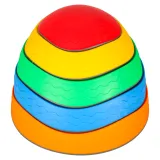 Różnokolorowe kamienie balansujące z unikalnymi fakturami