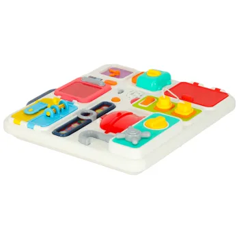 Zestaw edukacyjny Montessori z pokrętłami, zegarem i lodówką