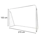 Zestaw bramka z wytrzymałej stali ocynkowanej do gry w piłkę