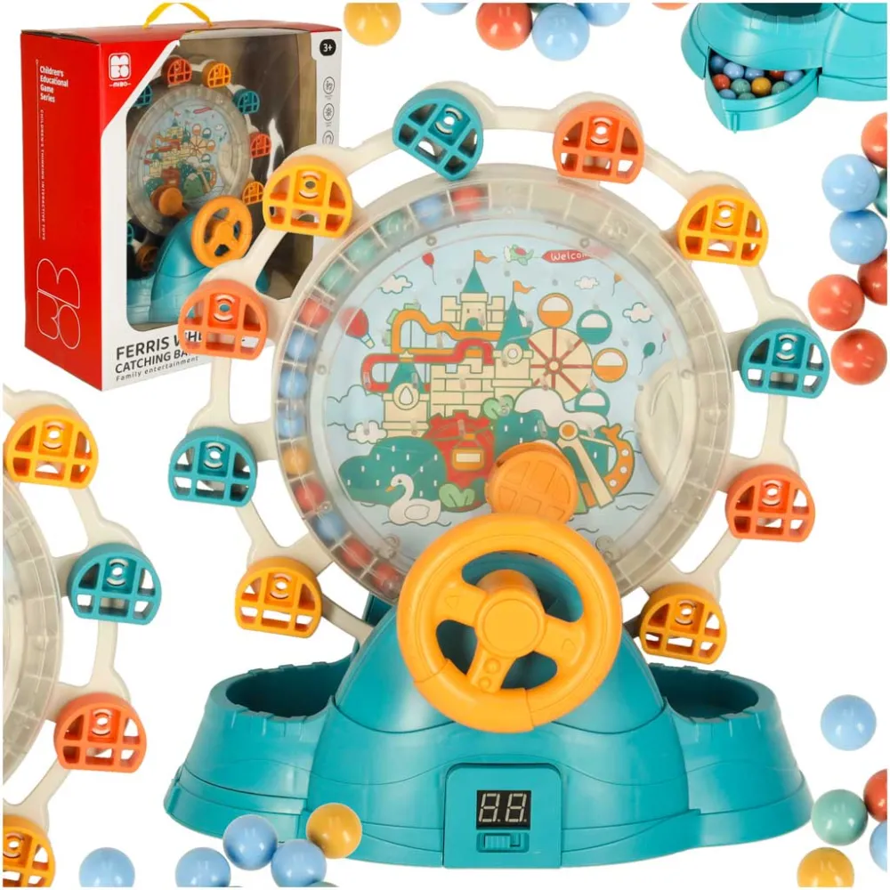 Kolorowy diabelski młyn karuzela z piłkami dla dzieci od 3 lat