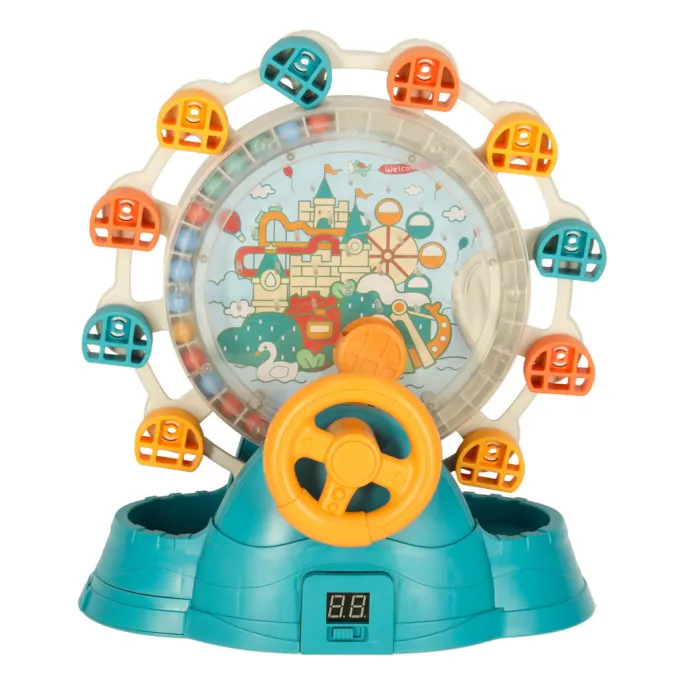 Karuzela z kierownicą i piłeczkami wspomagająca zręczność dzieci