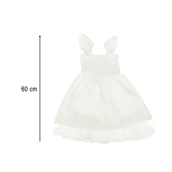 Strój aniołka, biała sukienka z dodatkami do zabawy i inscenizacji