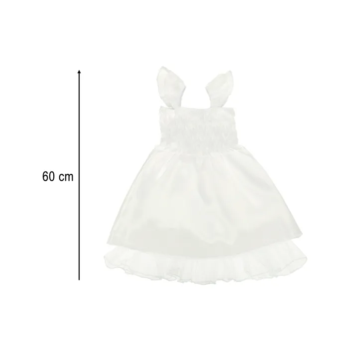 Strój aniołka, biała sukienka z dodatkami do zabawy i inscenizacji